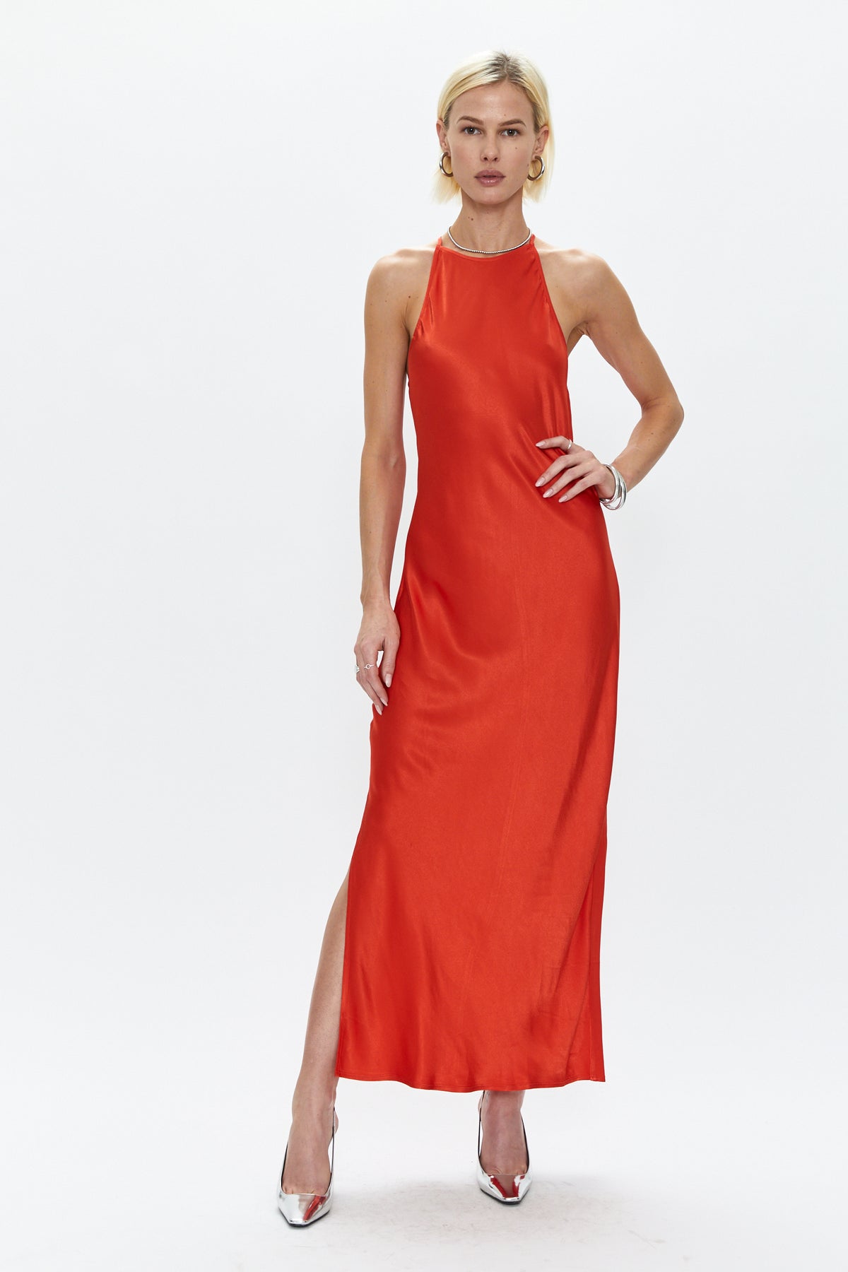 Kristi Halter Slip Dress - Poppy
            
              Sale